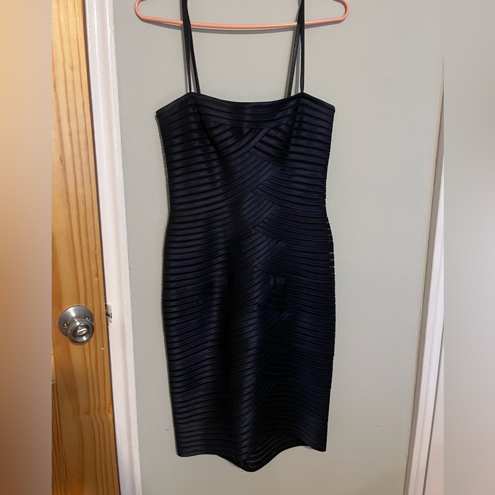 BCBG Navy body-con dress-